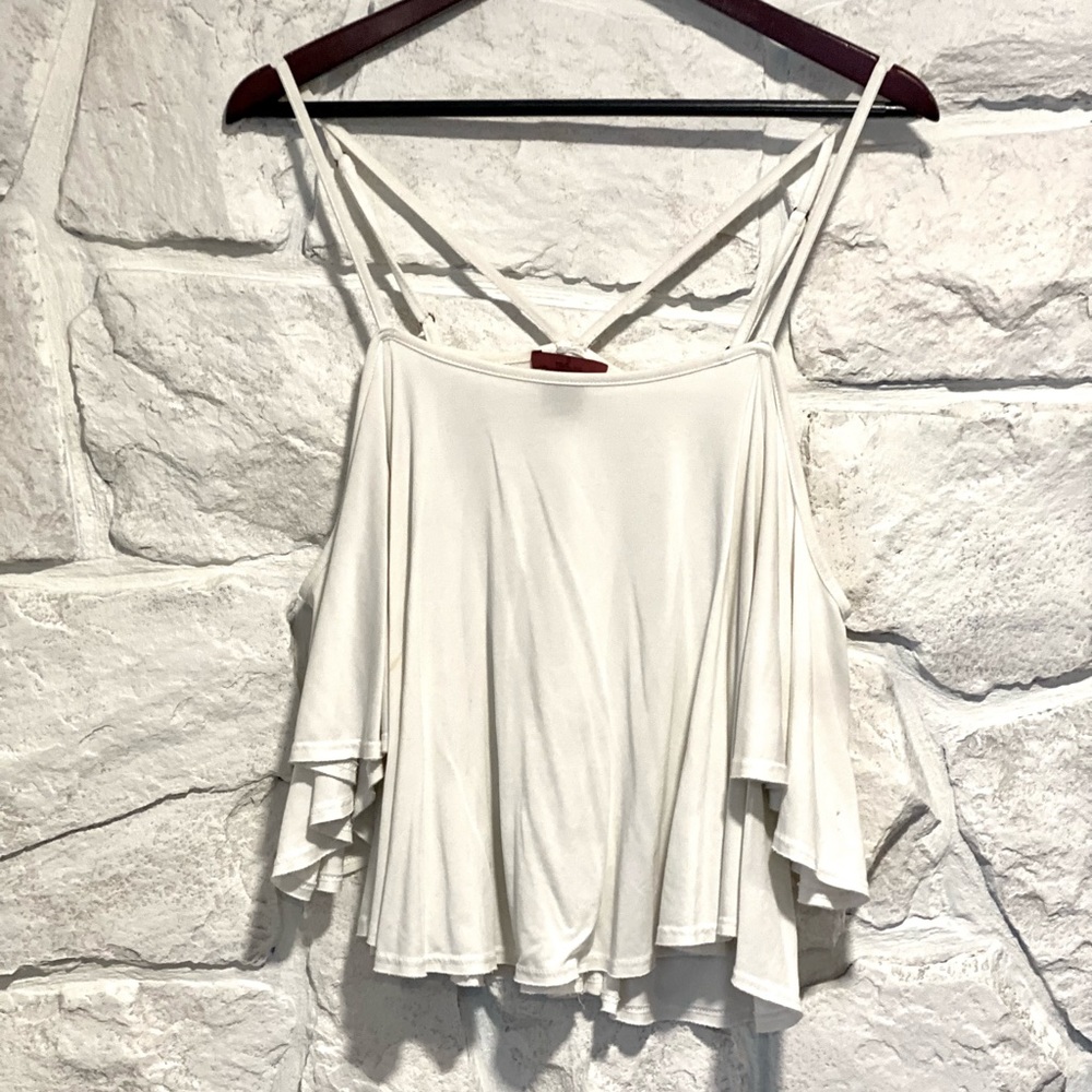 White off the shoulder blouse. Size M.
